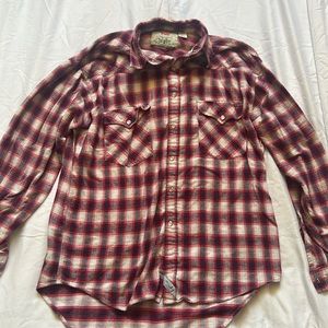 Levi’s Red/Blue Plaid Flannel Shirt